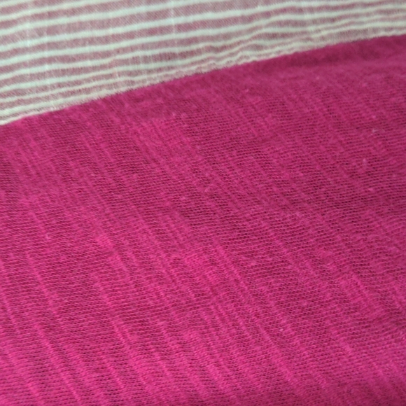 Anthropologie Meadow Rue Tunic Fuchsia Pink Stripe Flowy Boho Top Small - Picture 7 of 7